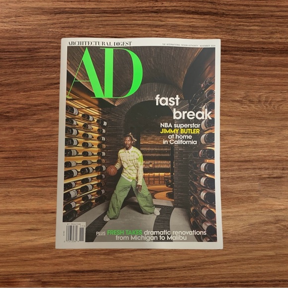 Architectural Digest Magazine November 2024 NBA Superstar Jimmy Butler At Home - Picture 2 of 5